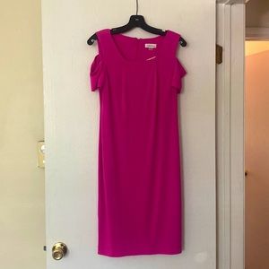 Calvin Klein - Pink open shoulder dress